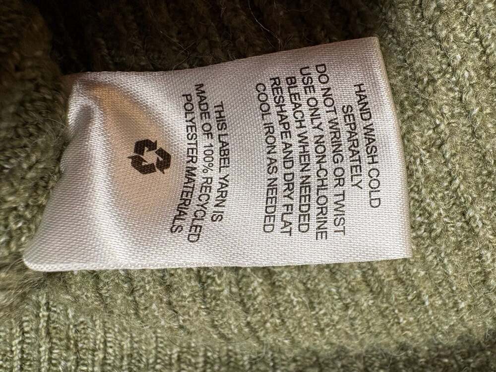 Pinque Green Ribbed Knit Sweater Medium - Picture 4 of 8